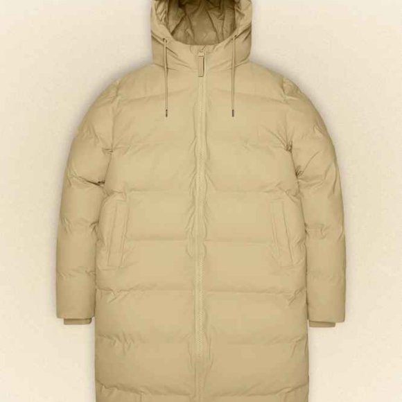 RAINS Alta Long Puffer Jacket - Picture 1 of 3